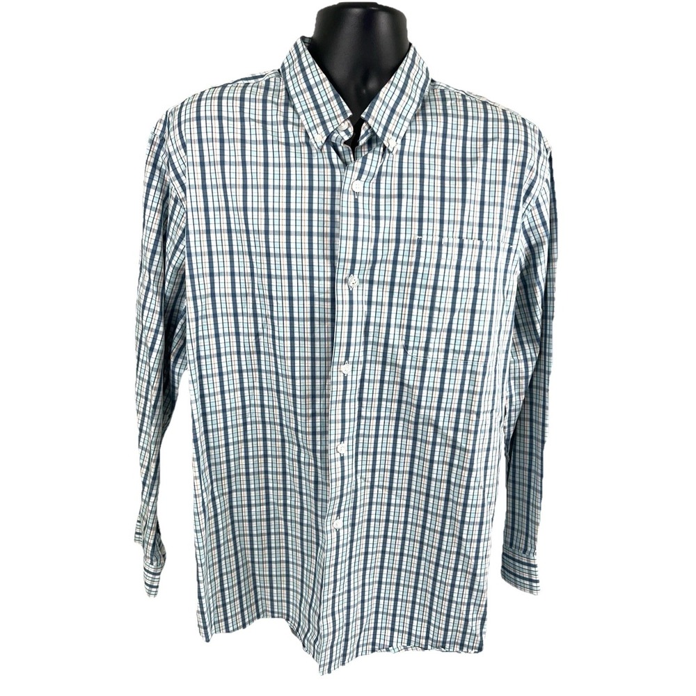 Deluth Trading Button Down Shirt‎ men's XL Blue Plaid